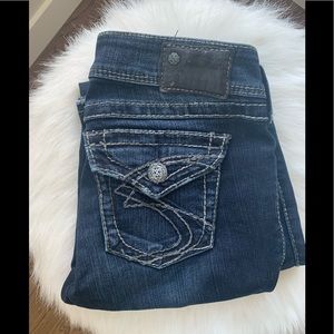 Silver brand dark wash jeans boot cut